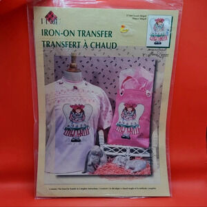 Vtg Plaid Iron On Transfer Sweet Abigail 57344 Doll New Sealed